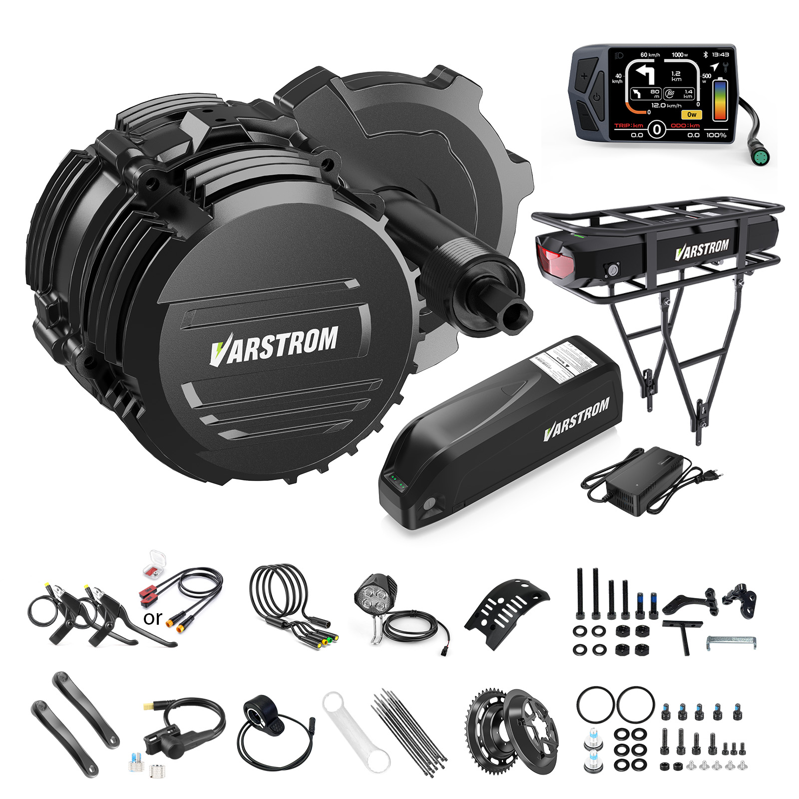 [US LAGER] Varstrom 48V500W 75 – Side Hung Mid Drive Motor Kit Bewertung und Preis